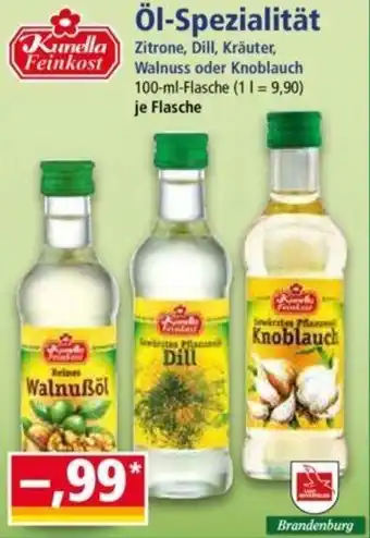 Norma Kunella Feinkost Öl-Spezialität 100 ml Flasche Angebot