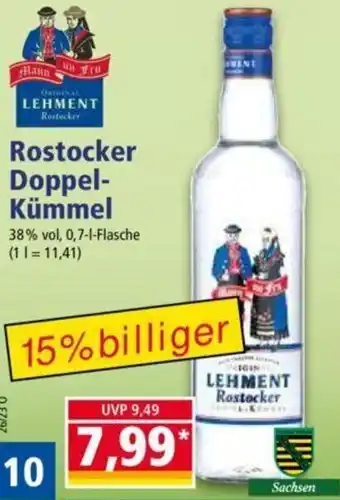 Norma LEHMENT Rostocker Doppel-Kümmel 0,7 L Flasche Angebot