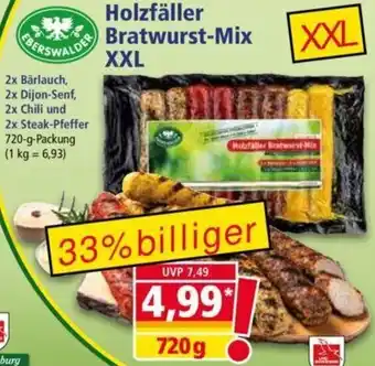 Norma Eberswalder Holzfäller Bratwurst-Mix XXL 720 g Angebot