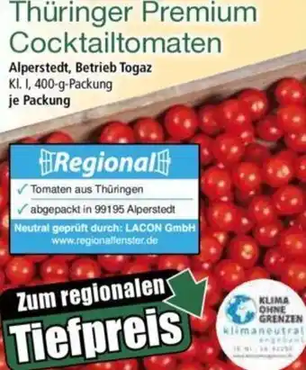 Norma Thüringer Premium Cocktailtomaten 400-g-Packung Angebot