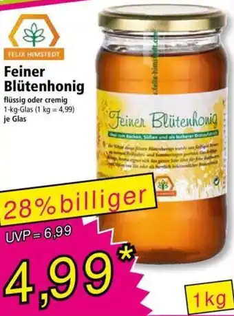 Norma FELIX HIMSTEDT Feiner Blütenhonig 1 kg Glas Angebot