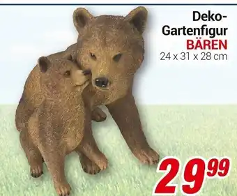 CENTERSHOP Deko Gartenfigur Bären Angebot