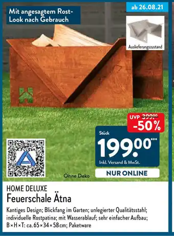 Aldi Nord Home Deluxe Feuerschale ätna Angebot