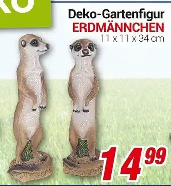 CENTERSHOP Deko Gartenfigur Erdmännchen Angebot