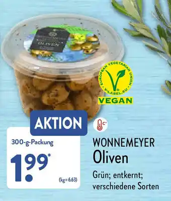 Aldi Nord Wonnemeyer Oliven 300g Angebot