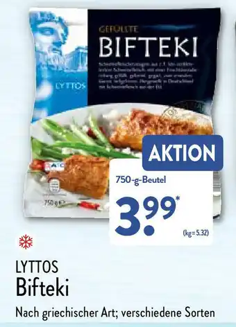 Aldi Nord Lyttos Bifteki 750g Beutel Angebot