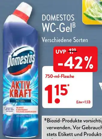 Aldi Nord Domestos WC Gel 750ml Angebot