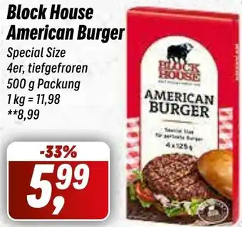 Simmel Block House American Burger 500 g Packung Angebot