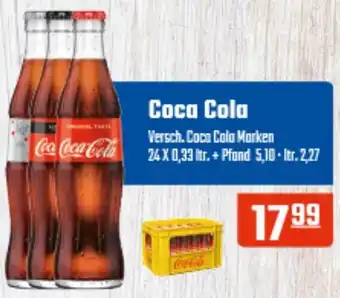 Hörl Getränke Coca Cola 24x0,33 Ltr. Angebot