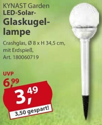 Sonderpreis Baumarkt KYNAST Garden LED-Solar Glaskugellampe Angebot