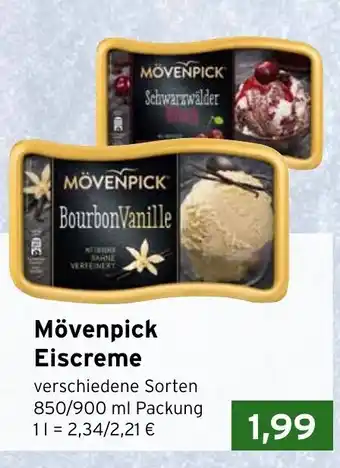 CAP Markt Mövenpick Eiscreme 850/900ml Angebot