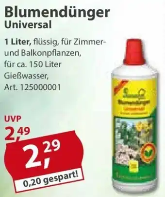 Sonderpreis Baumarkt Sonnenhof Blumendünger Universal 1 Liter Angebot