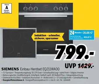 MEDIMAX Siemens Einbau Herdest EQ211WA00 Angebot