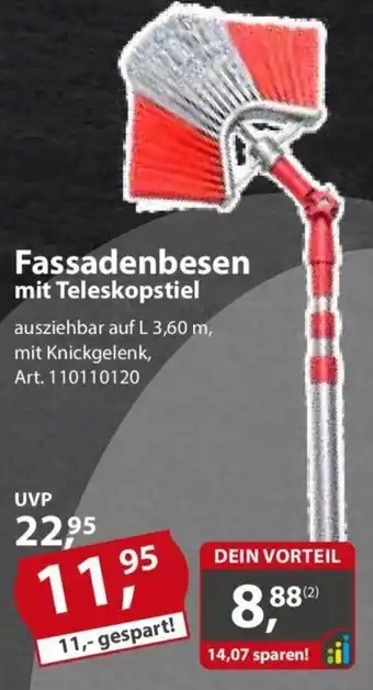 Sonderpreis Baumarkt Fassadenbesen mit Teleskopstiel Angebot