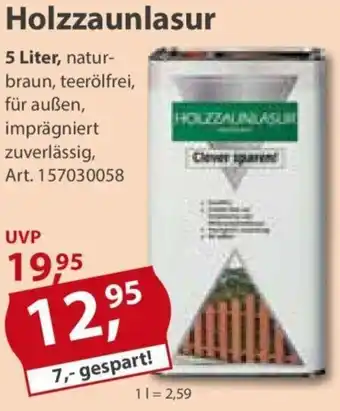 Sonderpreis Baumarkt Holzzaunlasur 5 Liter Angebot