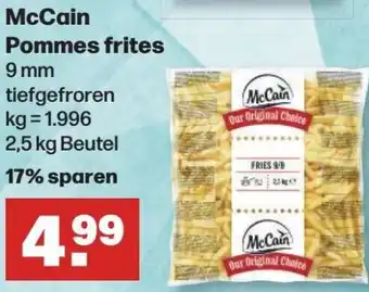 Handelshof McCain Pommes frites 2,5 kg Beutel Angebot