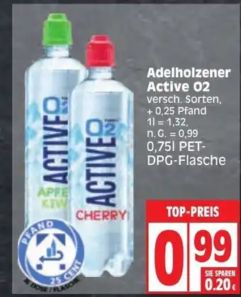 Edeka Adelholzener Active 02 versch. Sorten, 750ml Angebot