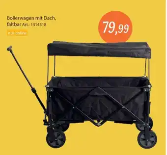 Zurbrüggen Bollerwagen mit Dach, faltbar Angebot