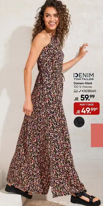 Galeria TOM TAILOR DENIM Damen-Kleid 100% Viskose. Angebot