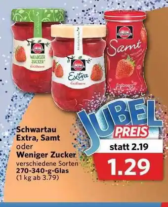 Combi Schwartau Extra, Samt Oder Weniger Zucker Angebot