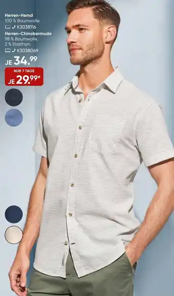 Galeria JACK&JONES Herren-Hemd / Herren-Chinobermuda Angebot