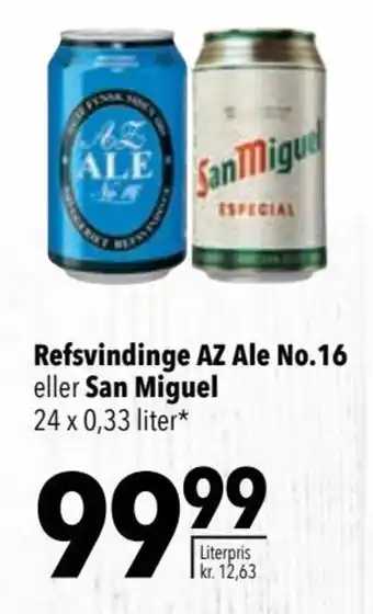 CITTI Markt Refsvindinge AZ Ale No.16 eller San Miguel 24 x 0,33 liter* Angebot