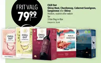 CITTI Markt Chill Out Shiraz Rosé, Chardonnay, Cabernet Sauvignon, Sangiovese eller Shiraz 3 liter Bag-in-Box Angebot