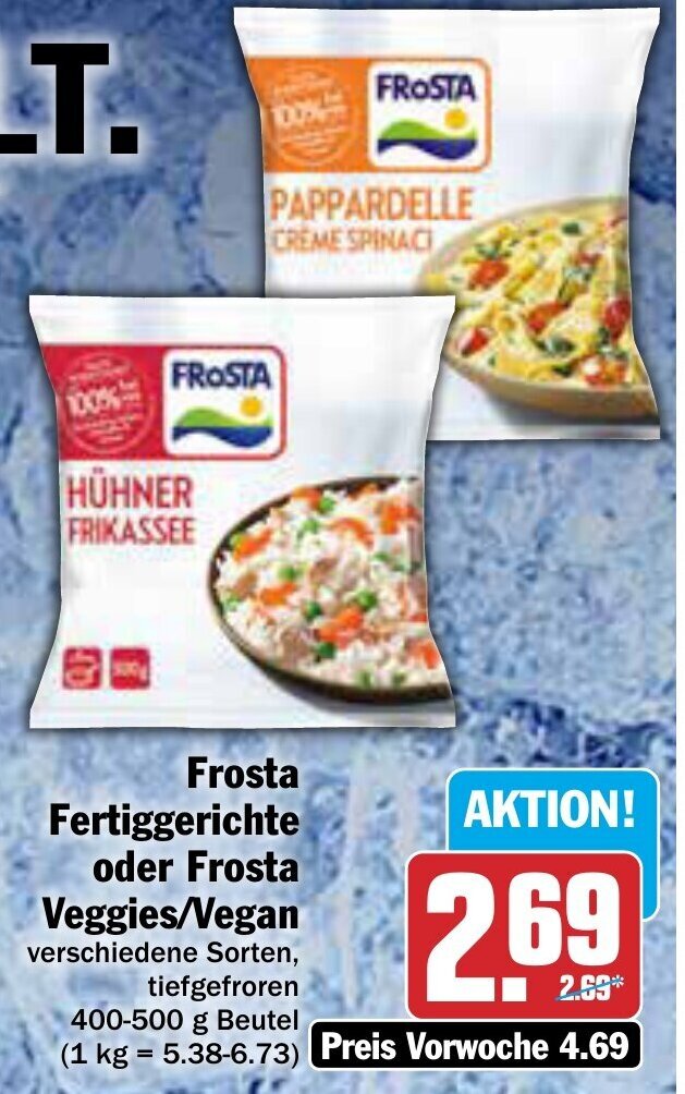 Frosta Fertiggerichte oder Frosta Veggies/Vegan 400500 g Beutel Angebot bei AEZ