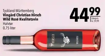 CITTI Markt Vingård Christian Hirsch Wild Rosé Kvalitetsvin 0,75 liter Angebot