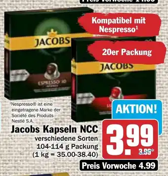 AEZ Jacobs Kapseln NCC 104-114 g packung Angebot