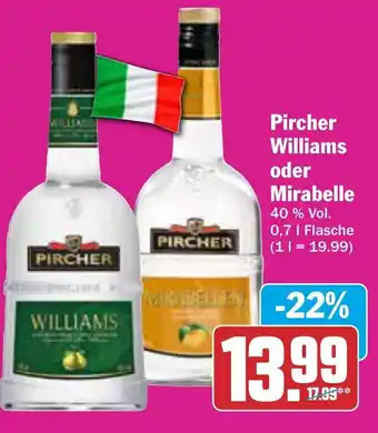 AEZ Pircher Williams oder Mirabelle 0,7 l Flasche Angebot