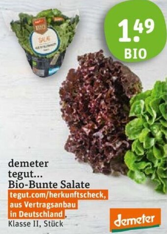 tegut demeter tegut... Bio-Bunte Salate Angebot