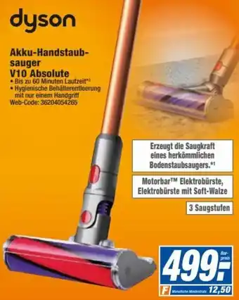 HEM Expert dyson Akku-Handstaubsauger V10 Absolute Angebot