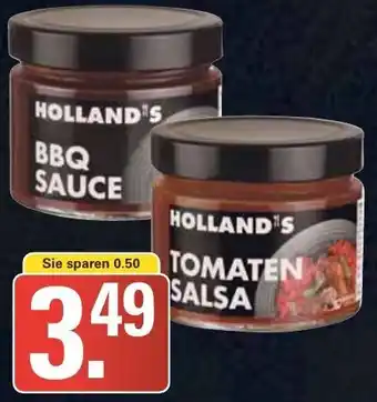 WEZ HOLLAND'S Tomatensalsa oder BBQ Sauce 270ml Glas Angebot