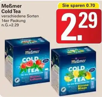 WEZ Meßmer Cold Tea 14er Packung Angebot