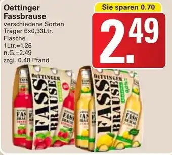 WEZ Oettinger Fassbrause Träger 6x0,33Ltr. Flasche Angebot