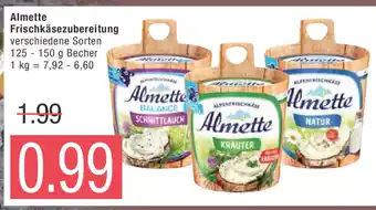 Marktkauf Almette Frischkäsezubereitung verschiedene Sorten 125-150 g Angebot