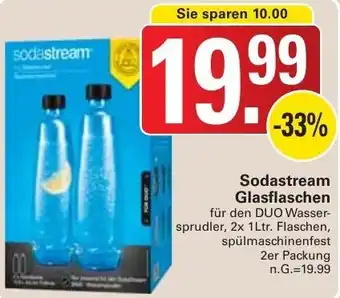 WEZ Sodastream Glasflaschen 2er Packung Angebot