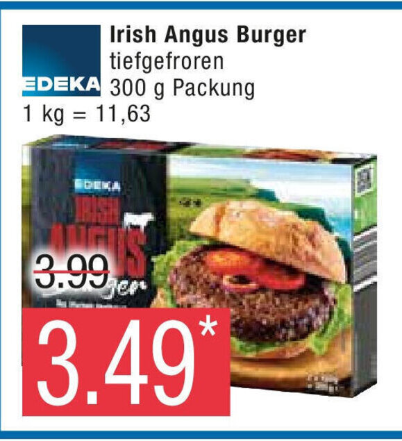 EDEKA Irish Angus Burger 300 g Angebot bei Marktkauf