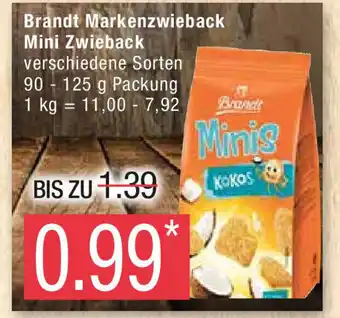 Marktkauf Brandt Markenzwieback Mini Zwieback 90-125g Angebot