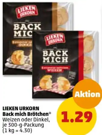 PENNY LIEKEN URKORN Back mich Brötchen 300 g Packung Angebot