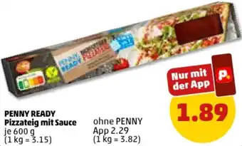 PENNY PENNY READY Pizzateig mit Sauce 600 g Angebot