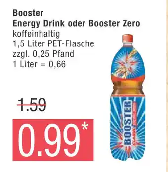 Marktkauf Booster Energy Drink oder Booster Zero 1,5 Liter Angebot