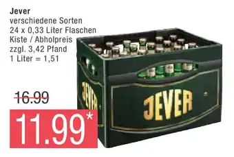 Marktkauf Jever verschiedene Sorten 24 x 0,33 Liter Angebot