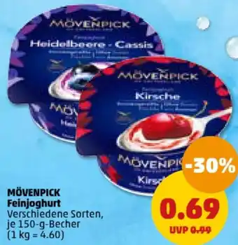 PENNY MÖVENPICK Feinjoghurt 150-g-Becher Angebot