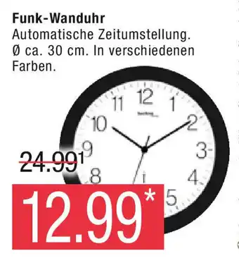 Marktkauf Funk-Wanduhr Angebot