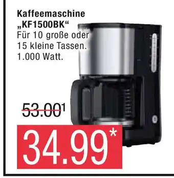 Marktkauf Braun Kaffeemaschine ,,KF1500BK" Angebot