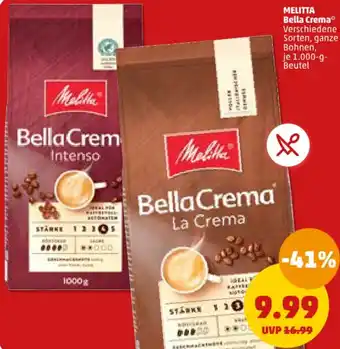 PENNY MELITTA Bella Crema 1.000-g-Beutel Angebot