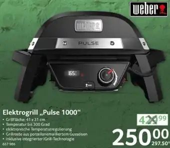 Selgros weber Elektrogrill,,Pulse 1000" Angebot