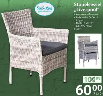 Selgros SenS-Line Stapelsessel ,, Liverpool" Angebot